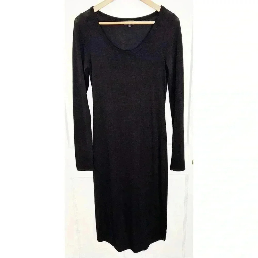 Women’s Wilfred Free Black Midi Dress in  Knit Size M - Picture 8 of 8